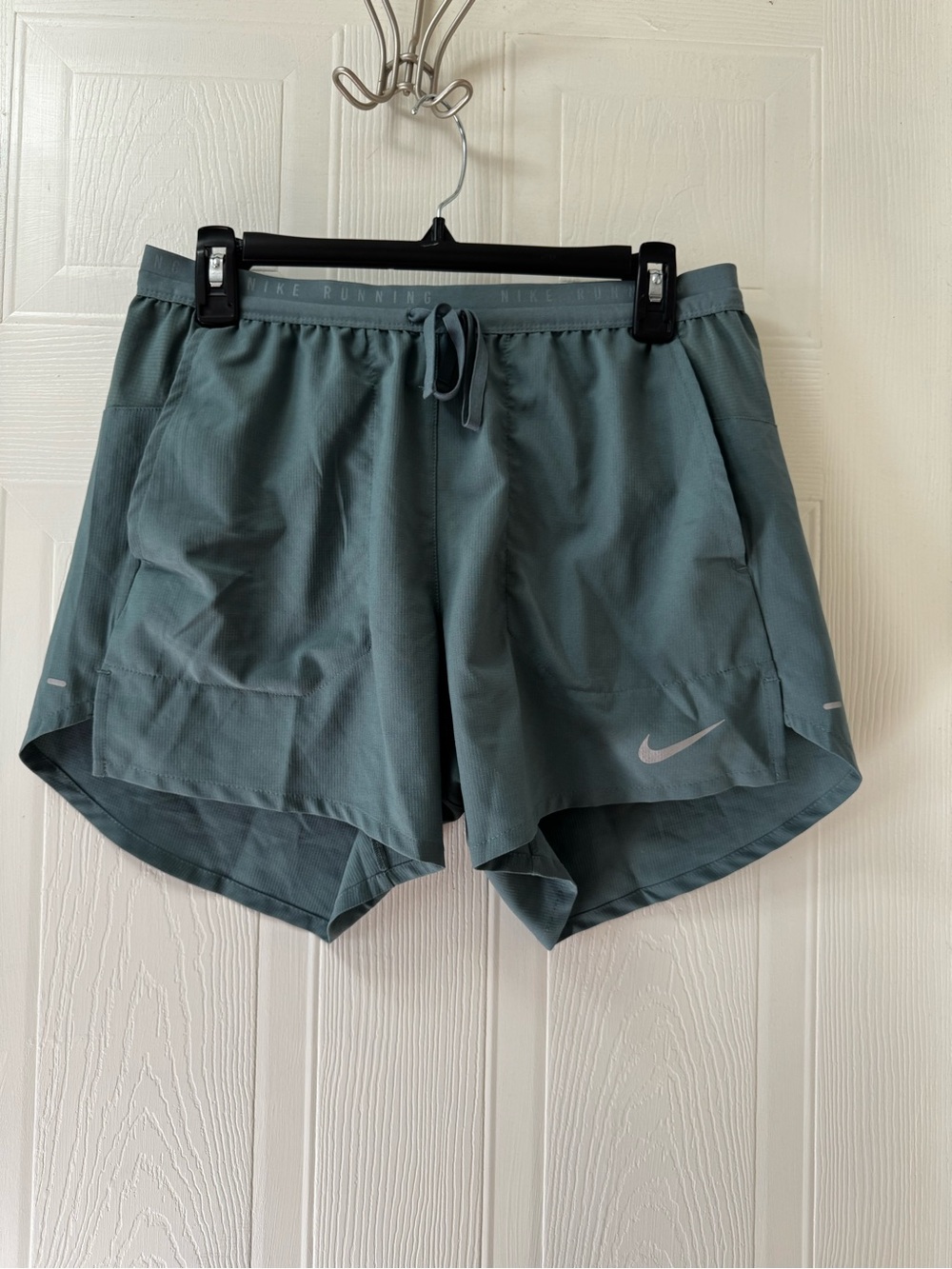 Nike womens Teal-Green Athletic Running Shorts